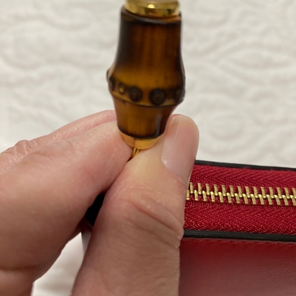 Gucci Red Bamboo Wallet - Picture 15 of 15